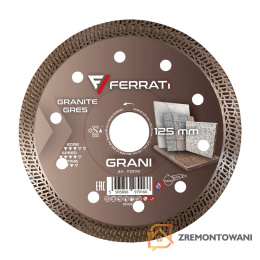 Tarcza diamentowa tnąca 1A1R 125mm 22,23mm GRANI FERRATI