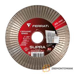 Tarcza diamentowa 125mm 22,23mm SUPRA FERRATI