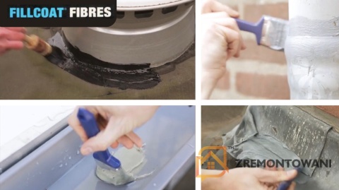 Fillcoat Fibres uszczelnienie mokrego dachu, rur, rynny Fillcoat Fibres uszczelnienie mokrego dachu, rur, rynny