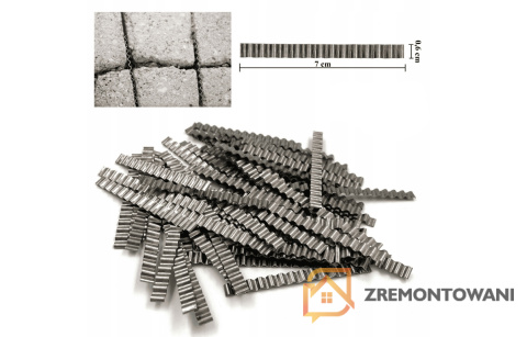 Klamry do szycia betonu 6x70mm Klamry do szycia betonu 6x70mm