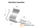 Łącznik DRIP - wymiary