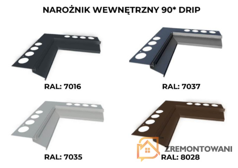 Narożnik wewnętrzny DRIP 90 Narożnik wewnętrzny DRIP 90