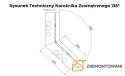 Narożnik zewnętrzny DRIP 135 - rysunek techniczny