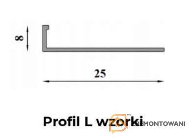 Profil schodowy łuk wzorki - wymiary Profil schodowy łuk wzorki - wymiary