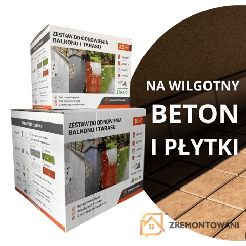 Żywica na balkon - zestaw NA WILGOTNE podłoża
